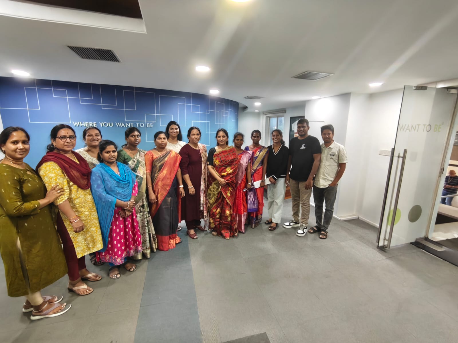 LLI volunteer teachers group photo after a training session